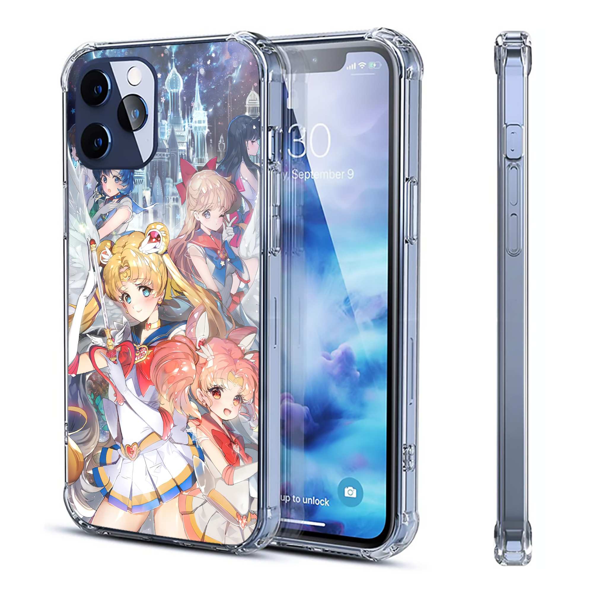 （画像用） 美少女戦士セーラームーン Sailor Moon 【iPhone 12シリーズ対応】透明スマホケース（クリアソフトケース）